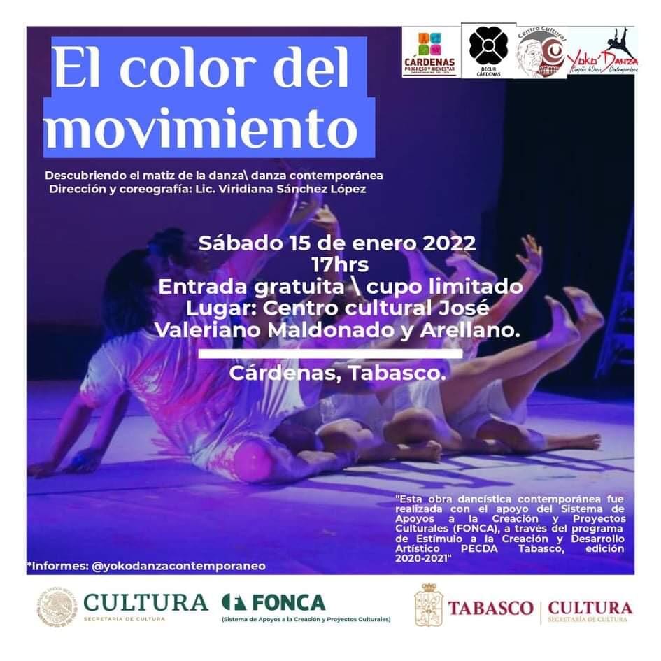 danza contemporánea “EL COLOR DEL MOVIMIENTO”