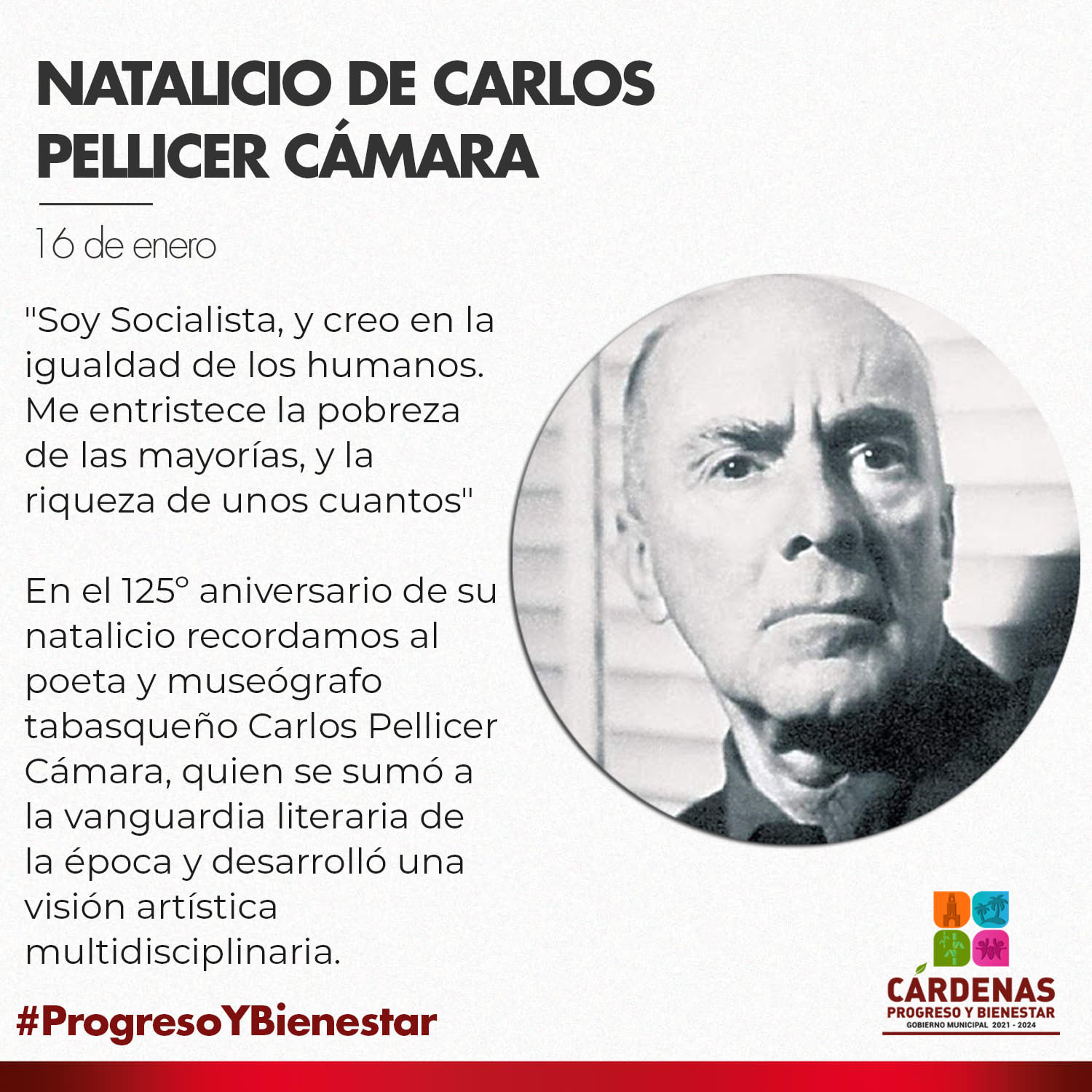 Natalicio Carlos Pellicer Cámara