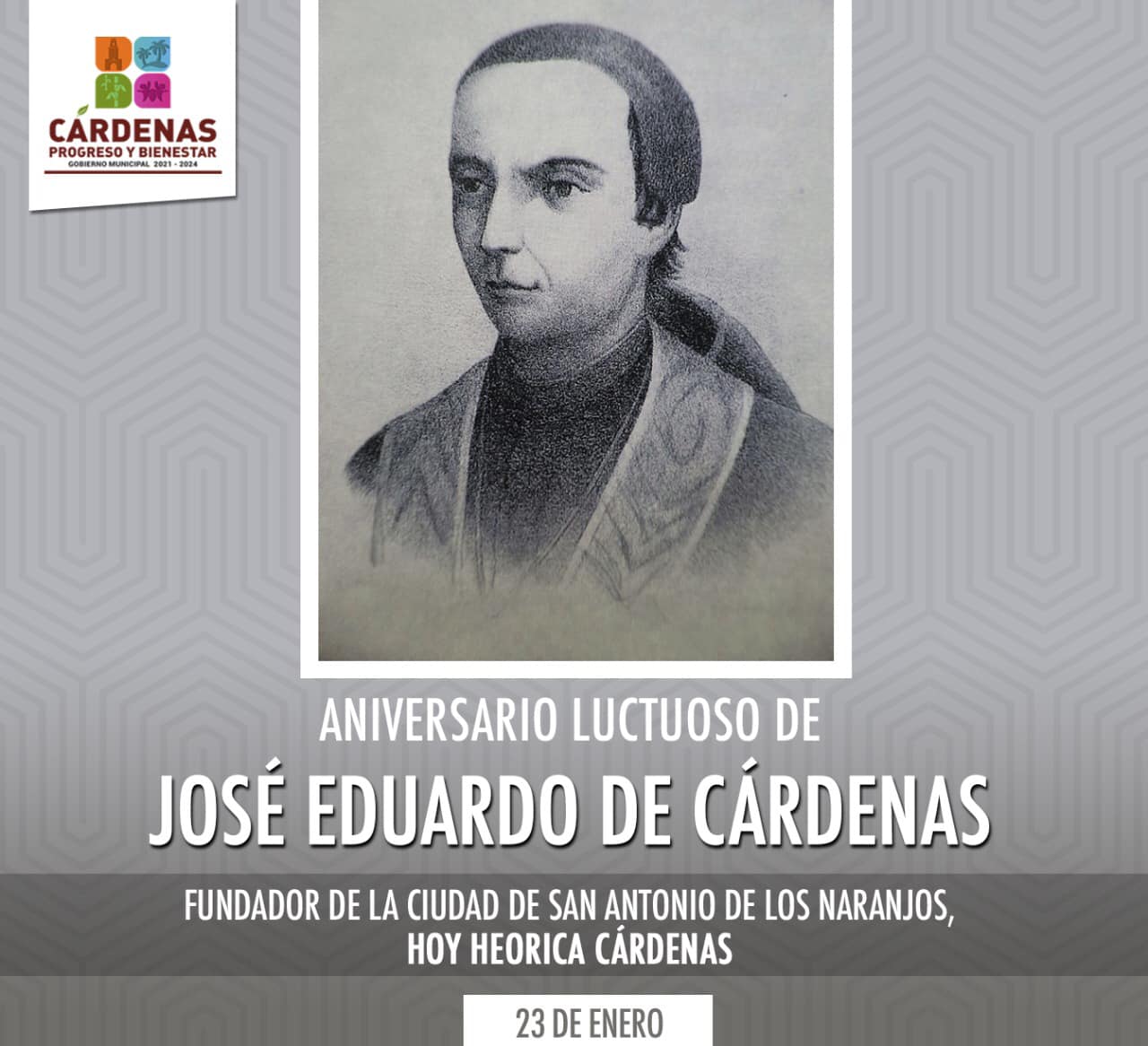 aniversario luctuoso del Dr. José Eduardo de Cárdenas y Romero.